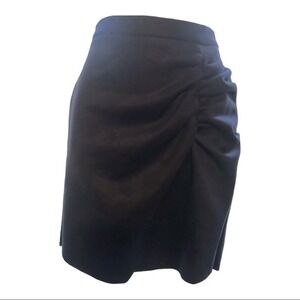 BCBG Generation Navy Shirred Wrap mini‎ Skirt Size 4 Retail $68